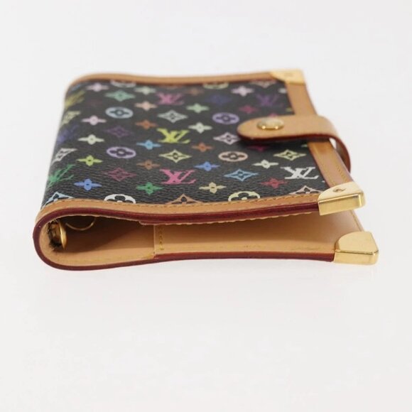 LOUIS VUITTON Multicolor Agenda PM Day Planner Cover Black R20895 LV Auth BA6675 - Picture 6 of 16